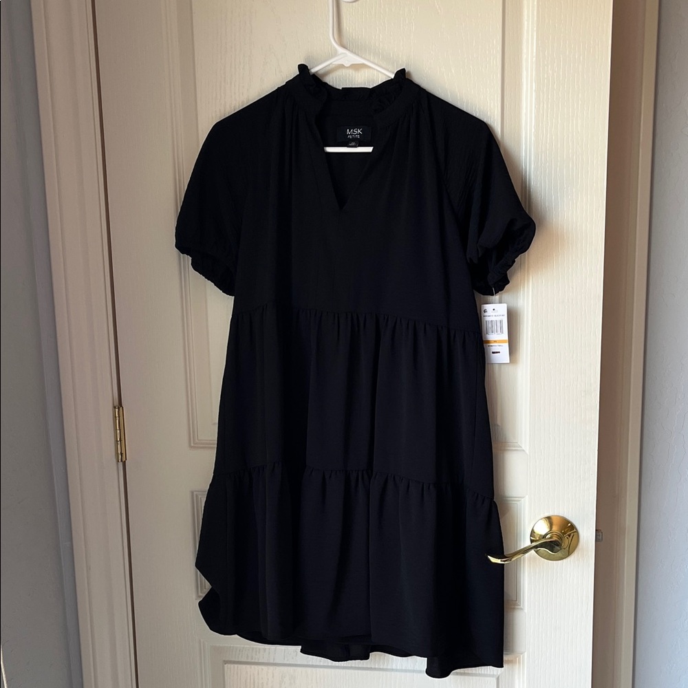 MSK Petite Black Dress